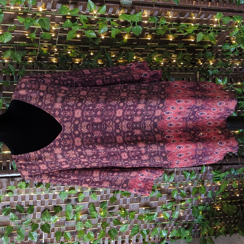 Hinge Floral Boho Tunic Dress